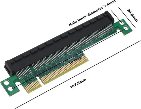 2PCS PCI-E 8X to 16x Expander Converter Riser Card Adapter Male to Female Expansion PCI-E 16X Extension Card Riser Card Protection Card in Saudi Arabia