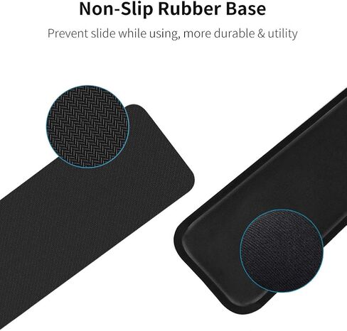 Upgraded Keyboard Wrist Rest Pad - Comfortable Lightweight Memory Foam Wrist Rest Pad for Wrist Hand Rest Perfect for Gaming, Office (Black-B) in Saudi Arabia