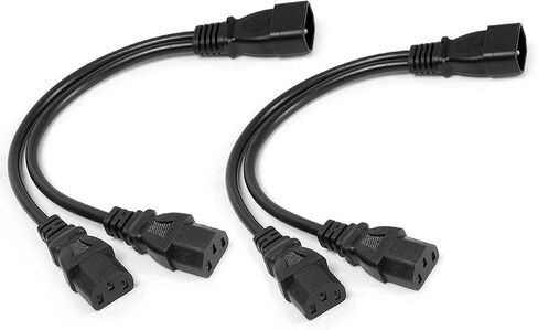 2 حزمة UPS Server Y Splitter C14 إلى 2 × C13 سلك كابل محول الطاقة in Saudi Arabia