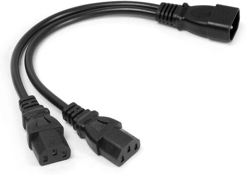 2 حزمة UPS Server Y Splitter C14 إلى 2 × C13 سلك كابل محول الطاقة in Saudi Arabia