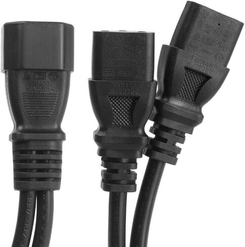 2 حزمة UPS Server Y Splitter C14 إلى 2 × C13 سلك كابل محول الطاقة in Saudi Arabia