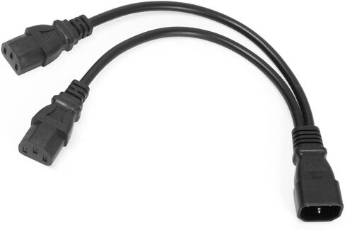 2 حزمة UPS Server Y Splitter C14 إلى 2 × C13 سلك كابل محول الطاقة in Saudi Arabia