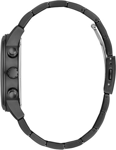GUESS Men's 44mm Watch - Gold Tone Bracelet Black Dial Gold Tone Case in Kuwait