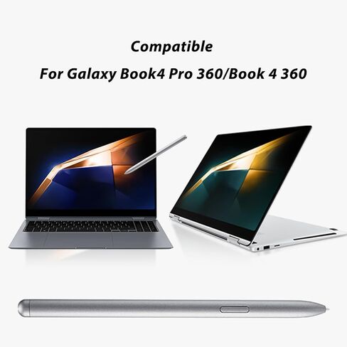 قلم Galaxy Book4 Pro 360 S بديل لجهاز Samsung Galaxy Book Pro 4 360 Stylus متوافق مع قلم Samsung Galaxy Book 4 360 مع 5 سن (أسود) in Saudi Arabia