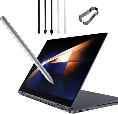 قلم Galaxy Book4 Pro 360 S بديل لجهاز Samsung Galaxy Book Pro 4 360 Stylus متوافق مع قلم Samsung Galaxy Book 4 360 مع 5 سن (أسود) in Saudi Arabia