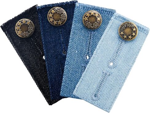 LUTER Set of 4 8.5 x 3.5 cm Extension Trousers for Pregnancy Men Women Jeans Trousers Skirts (4 Colours) in Saudi Arabia