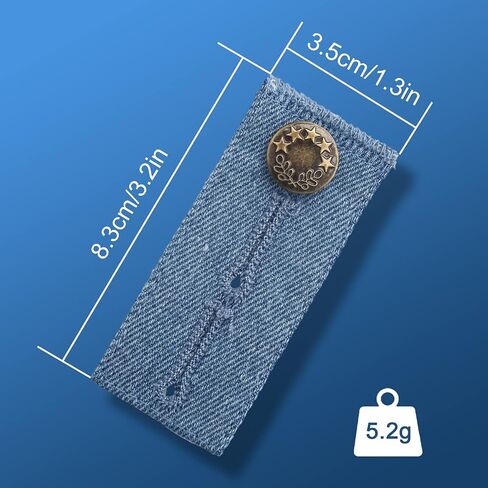 LUTER Set of 4 8.5 x 3.5 cm Extension Trousers for Pregnancy Men Women Jeans Trousers Skirts (4 Colours) in Saudi Arabia