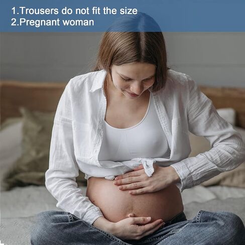 LUTER Set of 4 8.5 x 3.5 cm Extension Trousers for Pregnancy Men Women Jeans Trousers Skirts (4 Colours) in Saudi Arabia
