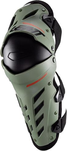 Leatt Brace Adult Dual Axis Off-Road Motorcycle Pivoting Knee and Shin Hard Shell Impact Foam Guard, White, XXL in Saudi Arabia