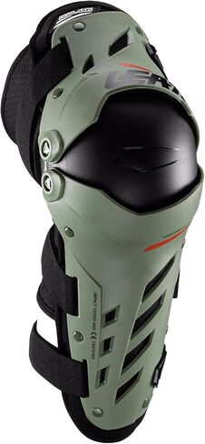 Leatt Brace Adult Dual Axis Off-Road Motorcycle Pivoting Knee and Shin Hard Shell Impact Foam Guard, White, XXL in Saudi Arabia