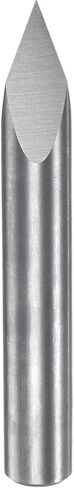 HARFINGTON Engraving CNC Router Bit 1/8" 3.175mm Shank 0.2mm Tip 45 Degree Solid Carbide 3 Flutes for Wood Acrylic PVC MDF Plastic in Saudi Arabia