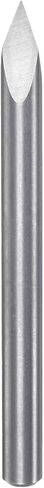 HARFINGTON Engraving CNC Router Bit 1/8" 3.175mm Shank 0.2mm Tip 45 Degree Solid Carbide 3 Flutes for Wood Acrylic PVC MDF Plastic in Saudi Arabia