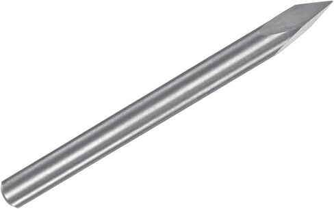 HARFINGTON Engraving CNC Router Bit 1/8" 3.175mm Shank 0.2mm Tip 45 Degree Solid Carbide 3 Flutes for Wood Acrylic PVC MDF Plastic in Saudi Arabia