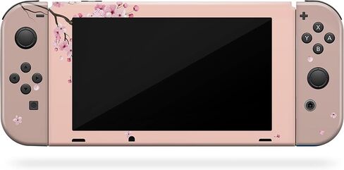 Tacky Design Flowers Japanese Cherry Blossom Skin Compatible with Nintendo Switch Skin - Premium Vinyl 3M Beige Stickers Set - Switch Skin Compatible with Joy Con, Console, Dock,- Decal Full Wrap in Saudi Arabia
