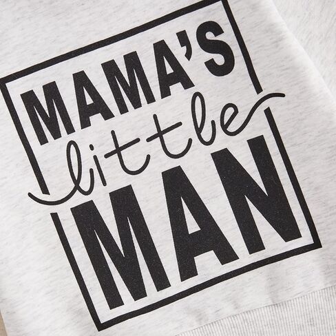 Toddler Newborn Baby Boy Outfit Long Sleeve Little Dude Print Sweatshirt Top Long Pants Infant Fall Winter 2PCS in Kuwait
