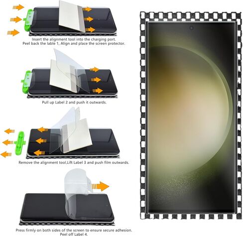 UTECTION 3 عبوات لهاتف Samsung Galaxy S23 Ultra/S22 Ultra واقي شاشة TPU [ليس زجاجيًا] [فتح بصمة الإصبع بنسبة 100%] [خالٍ من الفقاعات] فيلم حساس باللمس لهاتف S23 Ultra/ S22 Ultra 5G in Saudi Arabia