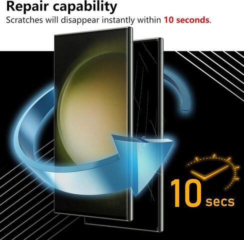 UTECTION 3 عبوات لهاتف Samsung Galaxy S23 Ultra/S22 Ultra واقي شاشة TPU [ليس زجاجيًا] [فتح بصمة الإصبع بنسبة 100%] [خالٍ من الفقاعات] فيلم حساس باللمس لهاتف S23 Ultra/ S22 Ultra 5G in Saudi Arabia