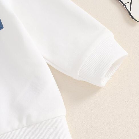 قميص من النوع الثقيل مطبوع عليه كرة القدم للأطفال الرضع مع بنطال مرن مكون من قطعتين ملابس للأطفال الصغار في الخريف والشتاء in Kuwait