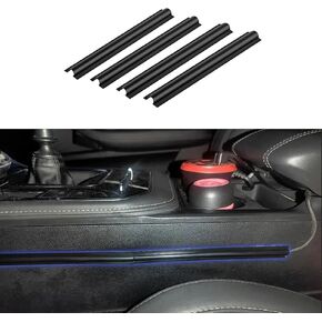 4PCS Car Wire Sleeve, Car Concealed Wire Sleeve, Self-Adhesive Tubing Cable Hidden Protector, Car Accessories Automotive Power Cord Cover PVC Cable Sleeve for USB, Audio and Video Line