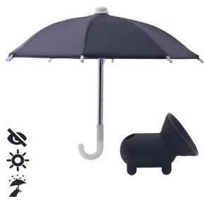 AXLORP Phone Umbrella for Sun - Cell Phone Umbrella Sun Shade Suction Cup Stand, Mobile Phone Holder with Universal Adjustable Anti-reflective Glare Blocking for Outdoor