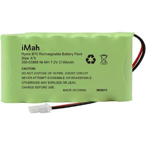 بطارية iMah Ryme B70 300-03865 LYNXRCHKIT-HC لهونيويل أديمكو LYNXRCHKIT-HC الوشق بلس لوحة ADT 300-03865 Ni-MH 7.2 فولت 2100 مللي أمبير في الساعة in Kuwait