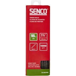 New SENCO DA19EPBR 1-3/4" 15 Gauge Angled Finish Nails, Bright Finish 1,000 Count Pack