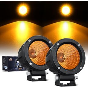 Nilight Led Light Pods 2PCS 3Inch Flood Round Led Offroad Fog Light 1080LM Built-in EMC Driving Lights Auxiliary Light for Motorcycle Motorbike SUV ATV Truck Boat Tractor Forklift, 5 Years Warranty