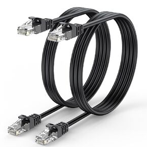 كابل إيثرنت ApoJodly Cat6 بطول 1 قدم 2 حزمة، كابل تصحيح قصير سلك 1 قدم (كابل Cat 6، كابل الإنترنت RJ45، كابل الشبكة) 10 جيجابت في الثانية للألعاب، لوحة التصحيح، إدارة الكابلات، جهاز التوجيه، المودم