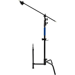 Savage 40" Black Coated Stainless Steel C-Stand with Grip Arm Kit