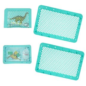 RMERVE Silicone Dishwasher Basket for Baby Items Dishwasher Bag for Small Items Dishwasher Bottle Parts Basket Bottle Nipples Baby Dishwasher Breast Pump Accessories Pacifier Toy Parts (Blue, Green)