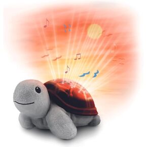 Zazu Tim The Turtle Projector - Baby Slumber Portable Bed Lamp | Sunset Sky Projector | 3 Soothing Melodies | Gentle Brightness | Cry Sensor | Auto-Shutoff