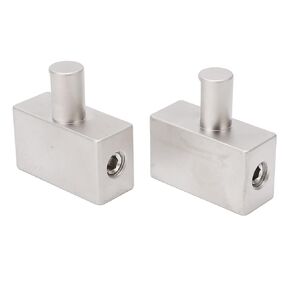 Car Audio Amplifier Input Reducer Dual 1/0 Gauge to 1/0 Gauge Terminal, 2pcs Ni Plated Aluminum Alloy High Power Gauge Terminal Input Amplifier Car Audio Modification Accessory