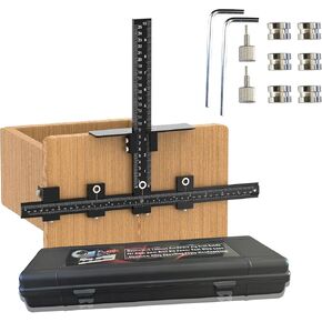 Hardware Jig, Aluminum Alloy Cabinet Handle Jig with Automatic Center Punch, Cabinet Jig for Handles and Pulls on Drawers/Cabinets, Cabinet Hardware Template Tool Perfect Set