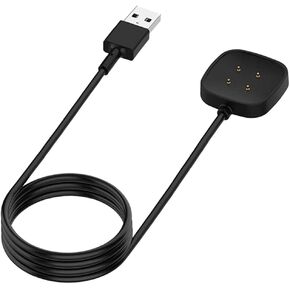 Compatible with Fitbit Versa 3 Charger, Replacement USB Charging Cable Cord Magnetic Charge Dock for Fitbit Versa 3/4 & Sense 1/2 Smartwatch 3.3ft / 100cm