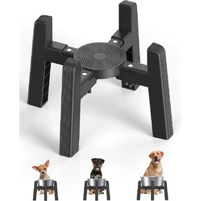 CZPET Dog Bowl Stand for Automatic Feeders [Stand Only], Adjustable Elevated Pet Water & Food Bowl for Cats & Dogs, Stable and Anti-Slip Raised Bowl/Water Dispenser for Pets
