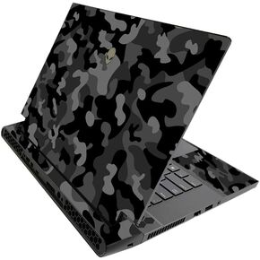 MIGHTY SKINS Skin for Alienware M15 R3 (2020) - Black Camo | Protective, Durable, and Unique Vinyl Decal wrap Cover | Easy to Apply, Remove, and Change Styles | Made in The USA