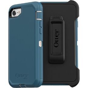 OtterBox Defender Series Case for iPhone SE (3rd & 2nd Gen) & iPhone 8/7 (Only - Not Plus) - Holster Clip Included - Non-Retail Packaging - Realtree Max 5HD (Blaze Orange/Black/Max 5 Design)
