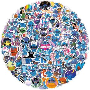 100 Pcs Stitch Cartoon Stickers，Cartoon Stickers for Water Bottles，Cartoon Laptop Sticker，Gifts Cartoon Stickers，Vinyl Waterproof Sticker for Bumper，Water Bottles，Computer，Phone，Hard hat，Car Decal
