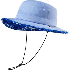 UVSAI UPF 50+ Foldable Sun Hat Patterned Under Brim Bucket Hats for Summer Hiking Fishing Beach Safari Men Women