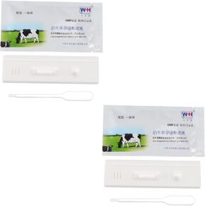 Ipetboom 3 Pcs Pregnant Tester Livestock Testing Paper Farm Testing Tool Animal Pregnancy Test Tools Cattle High Precision Strips Cow Colloidal Test Paper Livestock Supply