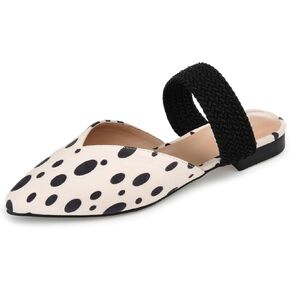 Journee Womens Roxeene Slip On Pointed Toe Mules Flats