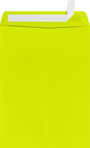 LUXPaper 9 x 12 Open End Envelopes | Peel & Press | Avocado Green | 70lb. Text | 50 Qty in Saudi Arabia