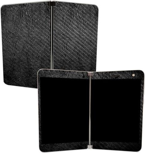 MIGHTY SKINS غلاف من ألياف الكربون لجهاز Microsoft Surface Duo - لوحة ماسية | لمسة نهائية واقية ومتينة من ألياف الكربون | سهل التطبيق | صنع في الولايات المتحدة الأمريكية in Saudi Arabia