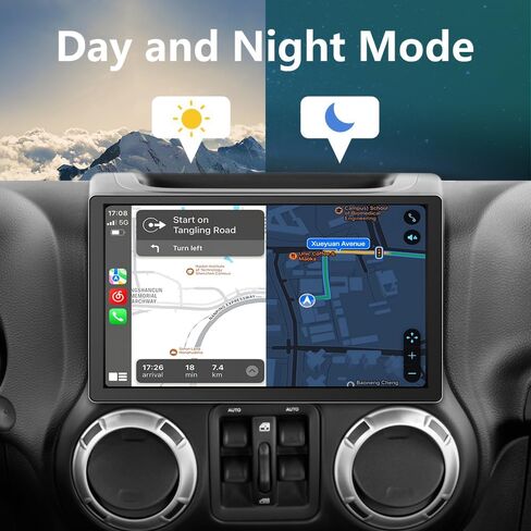 13.1 inch Touch Screen Car Radio Stereo for Jeep Wrangler JK 2007-2018 Dodge Ram with Wireless CarPlay Android Auto in Saudi Arabia