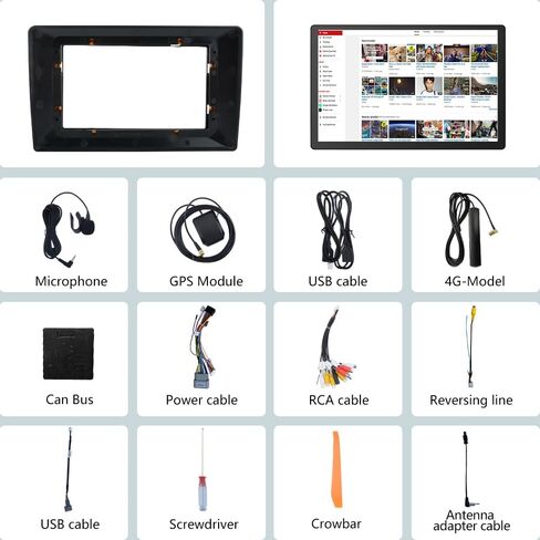 13.1 inch Touch Screen Car Radio Stereo for Jeep Wrangler JK 2007-2018 Dodge Ram with Wireless CarPlay Android Auto in Saudi Arabia