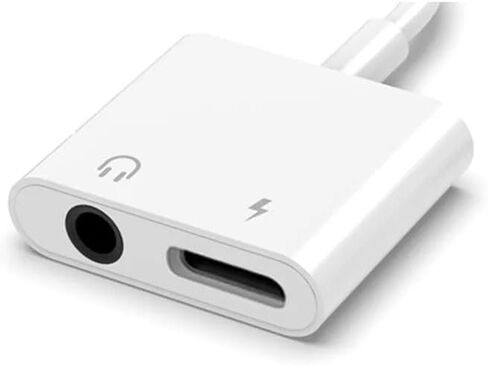Headphone Adapter for iPhone 14 13 12 11 X 8 7 Plus Aux Audio Splitter for Lighting to 3.5mm Adapter Earphone Jack Cable in Saudi Arabia