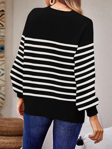 Imily Bela Womens Oversized Tunic Sweaters Fall Slouchy Long Sleeve Ribbed Knit Side Slit Pullover Jumper in Kuwait