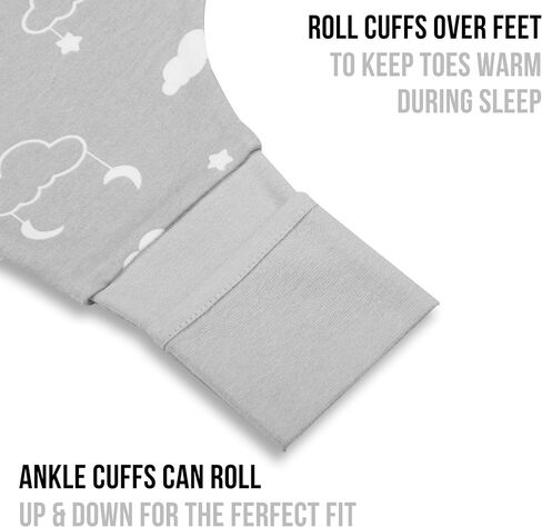 Mama Cheetah Toddler Sleep Sack with Feet, 0.5 TOG 100% Organic Cotton Sleeping Bag with Legs 3-Pack, Wearable Blankets for Walkers with 2-Way Zipper, Baby Sleep Sack for Boys, Early Walker 18-36 M in Saudi Arabia