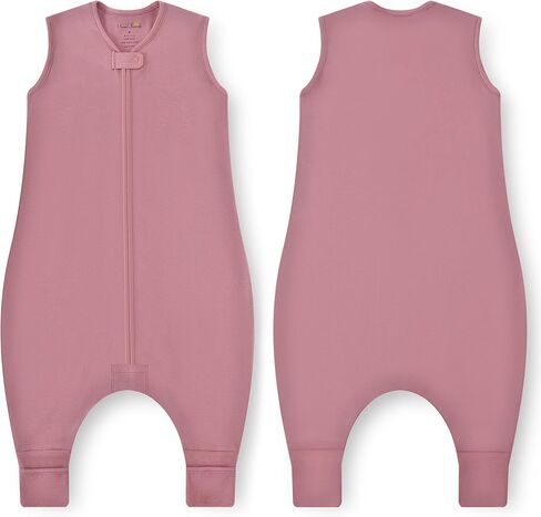 Mama Cheetah Toddler Sleep Sack with Feet, Long Sleeve 1.0 TOG Organic Cotton Baby Sleeping Bag with Legs, Wearable Blanket for Walkers w/ 2-Way Zipper, Toddler Blanket for Girls & Boys 4-5T in Kuwait
