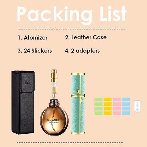 SixTmoon Perfume Atomizer for Travel, Portable Refillable Empty Perfume Bottle, Travel Size Mini Cologne Atomizer Spray, Small Leak Proof Perfume Atomizers Bottles Sprayer for Men Women, 5ml in Saudi Arabia